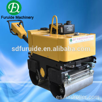 Rodillo compactador vibratorio hidráulico de dos tambores con motor Honda (FYL-800)